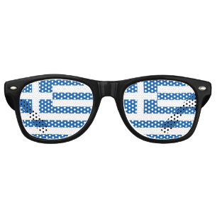 Greece flag retro sunglasses