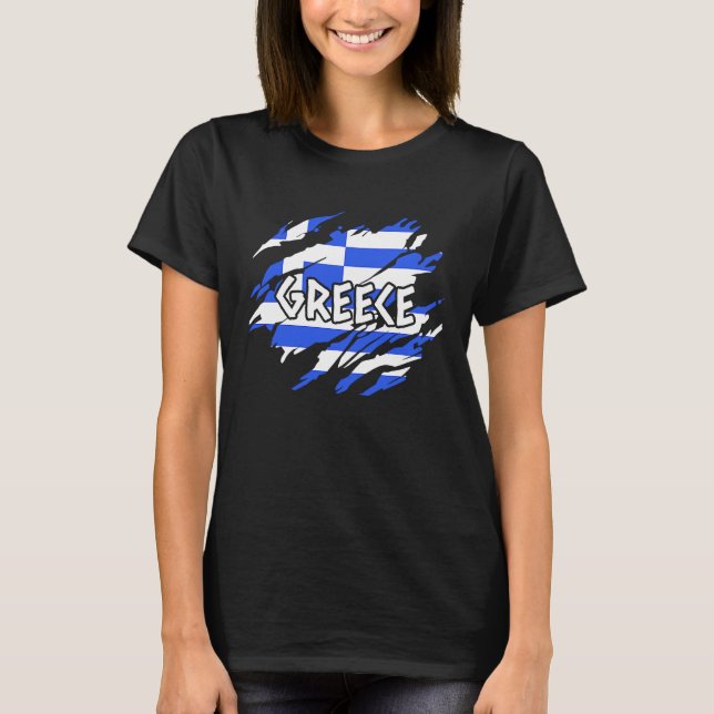 Greece Flag T-Shirt (Front)