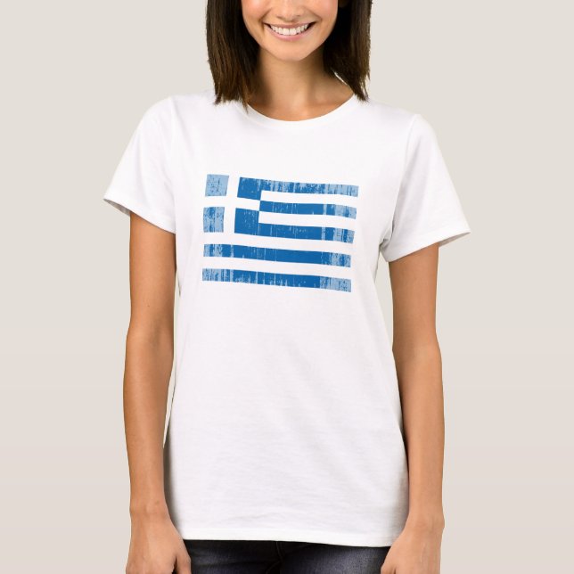 Greece Flag T-Shirt (Front)