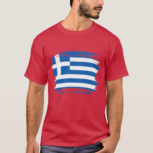 Greece flag T-Shirt (Front)