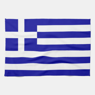 Greece Flag Tea Towel