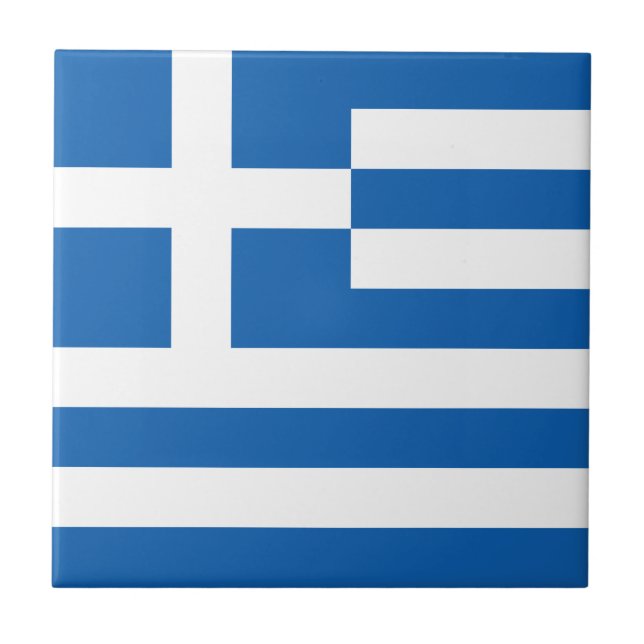 Greece Flag Tile (Front)