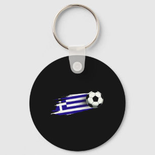 Greece Flag Top Greek Soccer Flag Greek  Key Ring