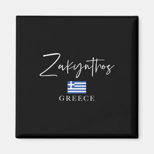 Greece Flag Vacation - Island Zakynthos  Magnet