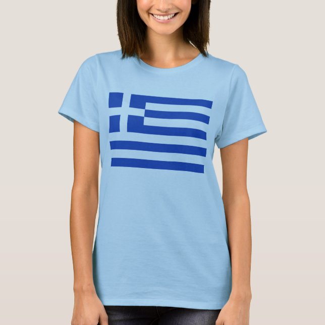 Greece Flag x Map T-Shirt (Front)