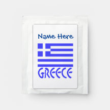 Greece Greek Flag Blue Personalisation 