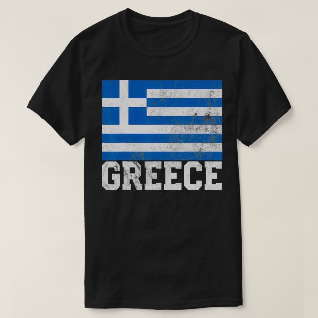 Greece Greek Flag Gift T  Home Souvenir Men Women  T-Shirt (Design Front)