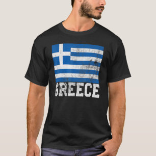 Greece Greek Flag   Home Souvenir Men Women Kids T-Shirt