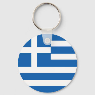 Greece (Greek) Flag Key Ring