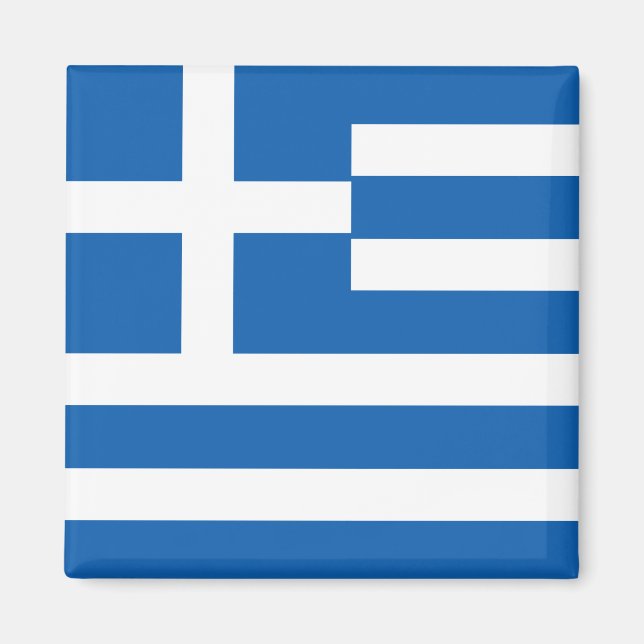 Greece (Greek) Flag Magnet (Front)