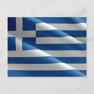 Greece - Greek flag - Postcard