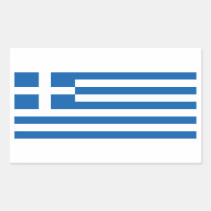 Greece/Greek Flag Rectangular Sticker