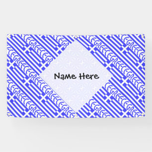 Greece Greek Flag Tiled Personalised Banner