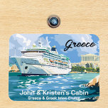 Greece Greek Isles Island Cruise Ship Magnet<br><div class="desc">This design may be personalised in the area provided by changing the photo and/or text. Or it can be customised by clicking Personalise this Template and then choosing the click to customise further option and delete or change the colour of the background, add text, change the text colour or style,...</div>