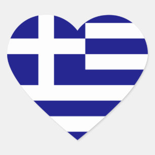 greece heart sticker