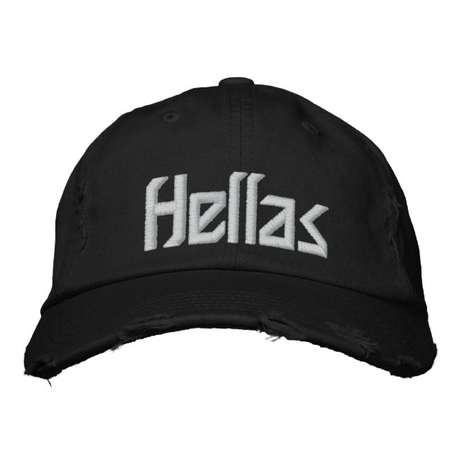Greece - Hellas Embroidered Hat (Front)