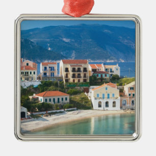GREECE, Ionian Islands, KEFALONIA, Assos: 2 Metal Tree Decoration