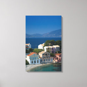 GREECE, Ionian Islands, KEFALONIA, Assos: Canvas Print