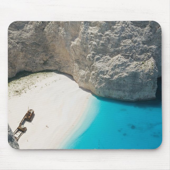 GREECE, Ionian Islands, ZAKYNTHOS, SHIPWRECK Mouse Pad (Front)