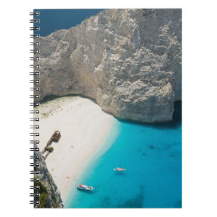GREECE, Ionian Islands, ZAKYNTHOS, SHIPWRECK Spiral Notebook