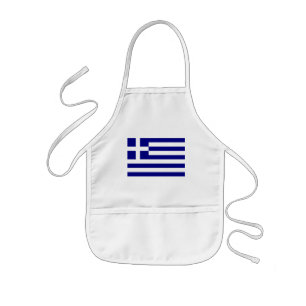 greece kids apron