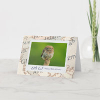 Greece Little Brown Owl Bird Emblem on Map