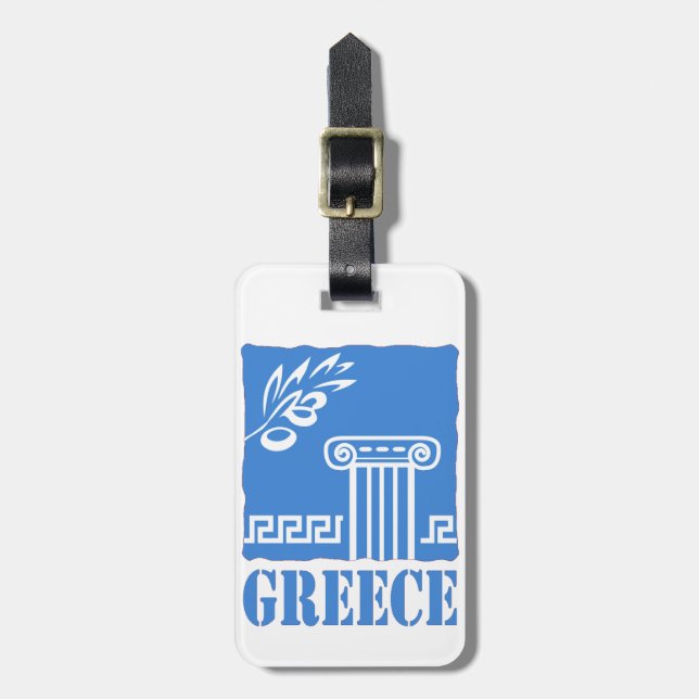 Greece Luggage Tag (Front Vertical)