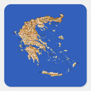 Greece Map Sticker