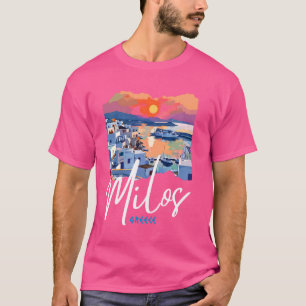 Greece Milos Painting Souvenir  Greece Milos T-Shirt