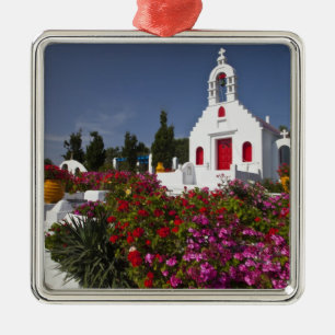 Greece, Mykonos, Cute little chapel in the Metal Tree Decoration