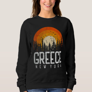 Greece New York NY Retro Vintage 70s 80s 90s Sweatshirt