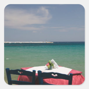 GREECE, Northeastern Aegean Islands, SAMOS, 4 Square Sticker