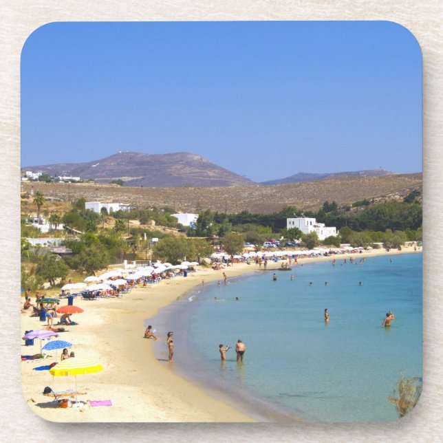 Greece, Paros Island, Krios Beach from above Coaster (Front)