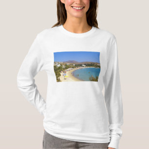 Greece, Paros Island, Krios Beach from above T-Shirt