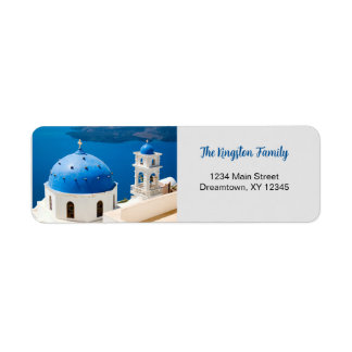 Greece photo personalised Return Address