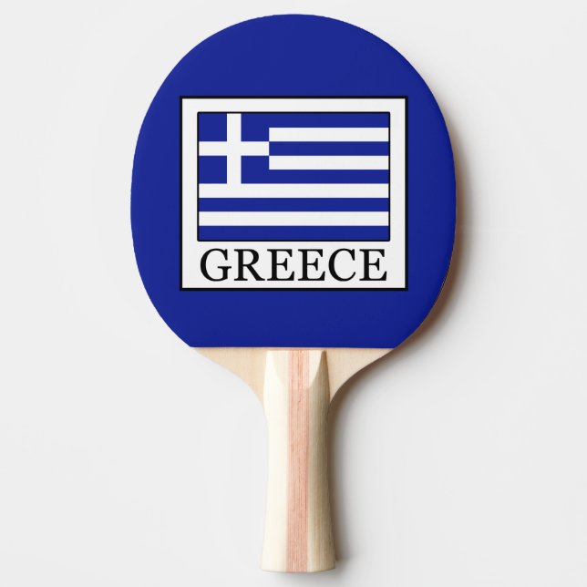 Greece Ping Pong Paddle (Front)