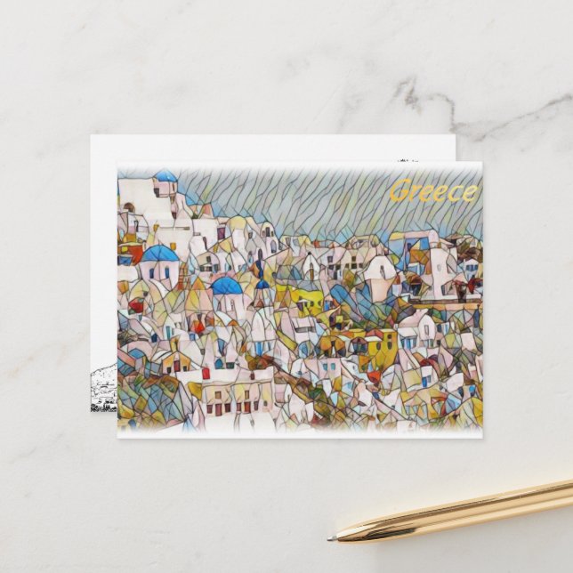 Greece Postcard (Front/Back In Situ)