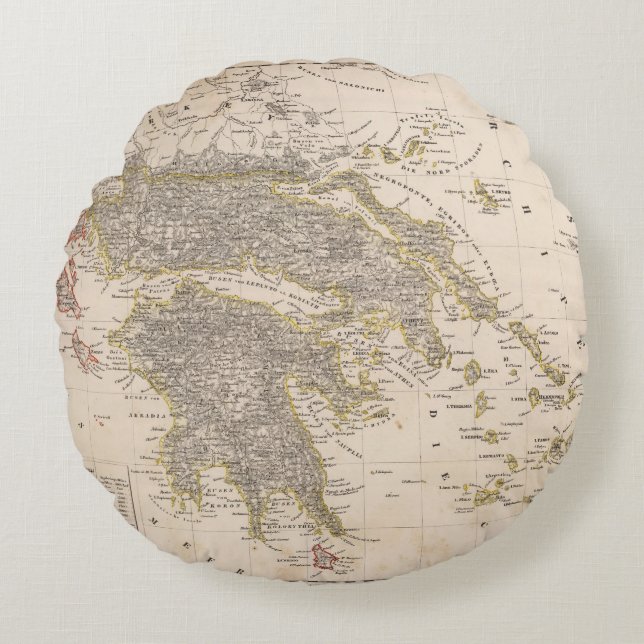 Greece Round Cushion (Front)