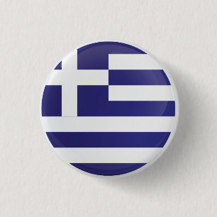 Greece  Round Icon Flag 3 Cm Round Badge