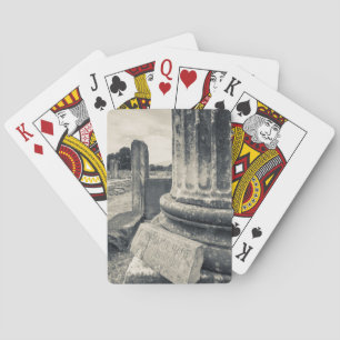Greece, ruins of ancient city playing cards