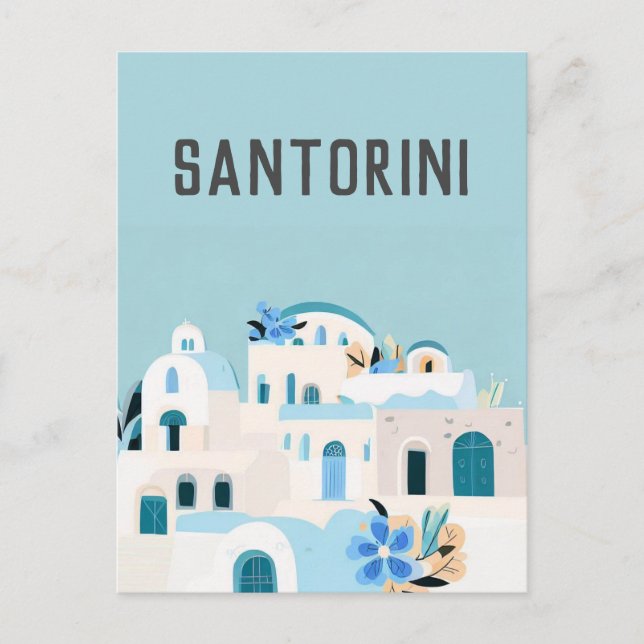 greece Santorini Postcard (Front)