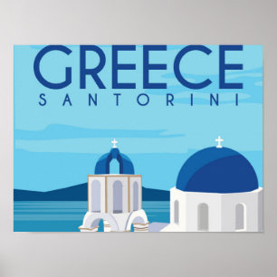 Greece Santorini Poster