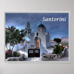 Greece - Santorini - Thera - Thira - Chur - Poster
