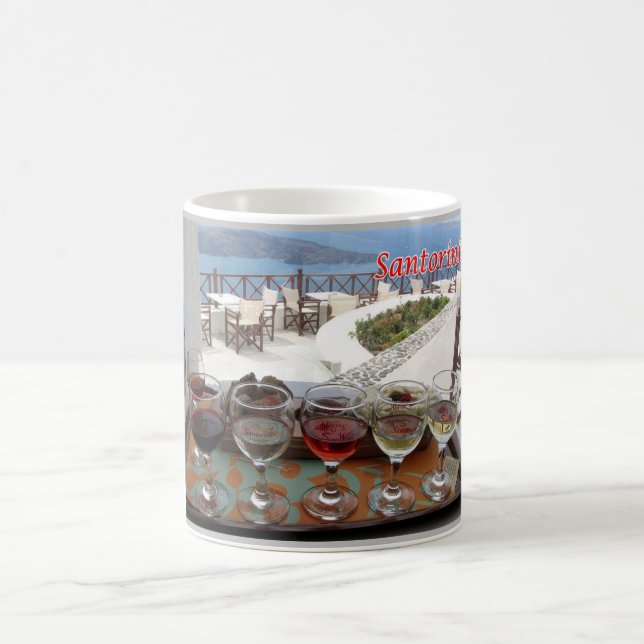 Greece - Santorini - Thera - Thira - Wine - Coffee Mug (Center)