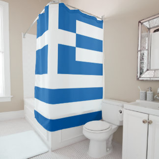 Greece Shower Curtain