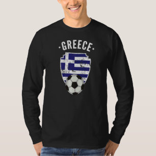 Greece Soccer Greece Flag Football Greek Pride Roo T-Shirt