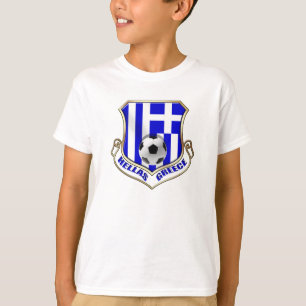 Greece Soccer Shield - Hellas badge T-Shirt