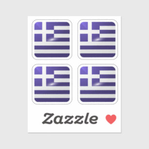 Greece square glossy flag