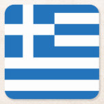 Greece Square Paper Coaster<br><div class="desc">Greece</div>