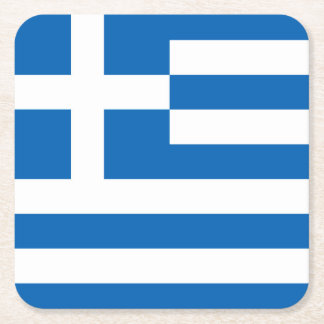 Greece Square Paper Coaster